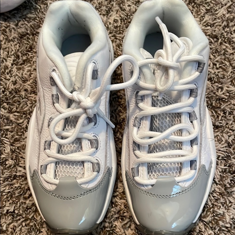 Kids White and Gray Sneakers